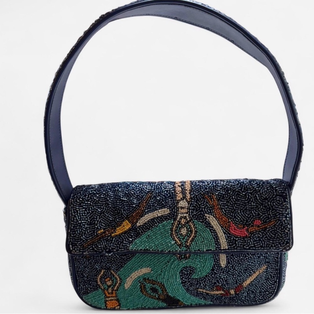 Staud Tommy Beaded Handbag swimmers - Picture 2 of 8